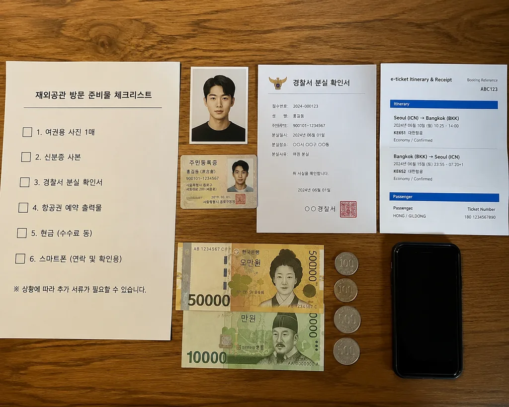 재외공관 여권 분실 방문 준비물 체크리스트