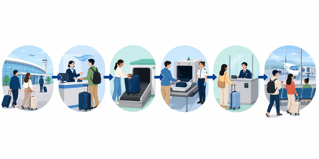 해외여행 출국 전 공항 수속 순서와 이동 동선