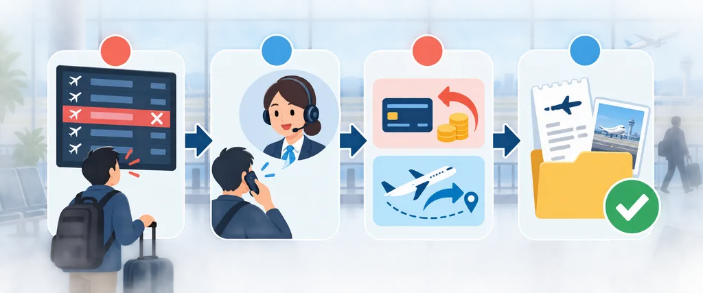 해외여행 항공편 결항 직후 행동 순서